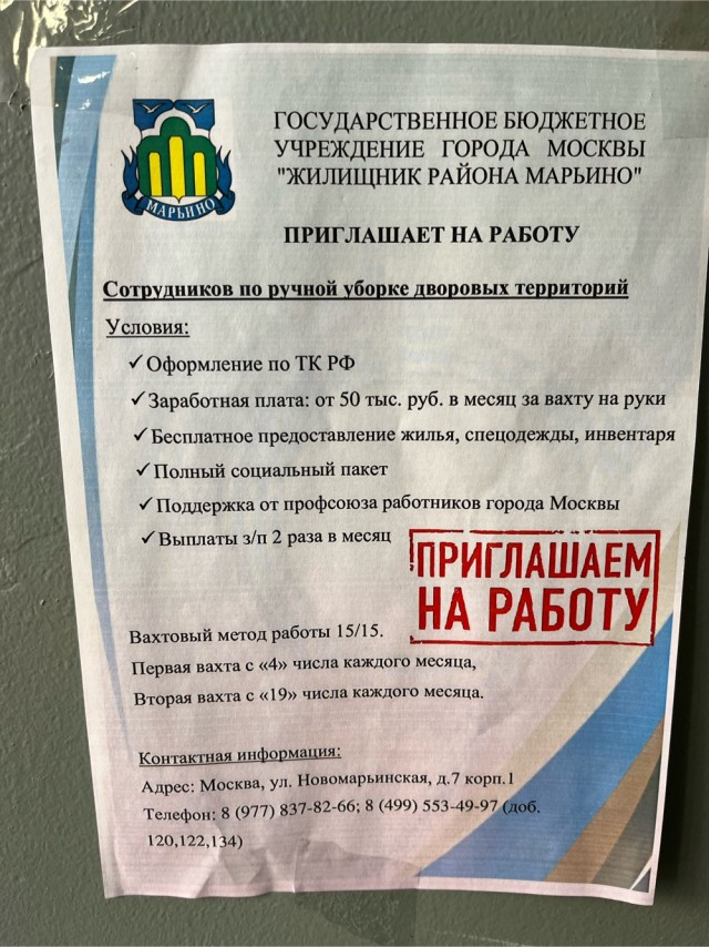 Тысячи ждут за забором, но объявления о работе на каждом столбе.