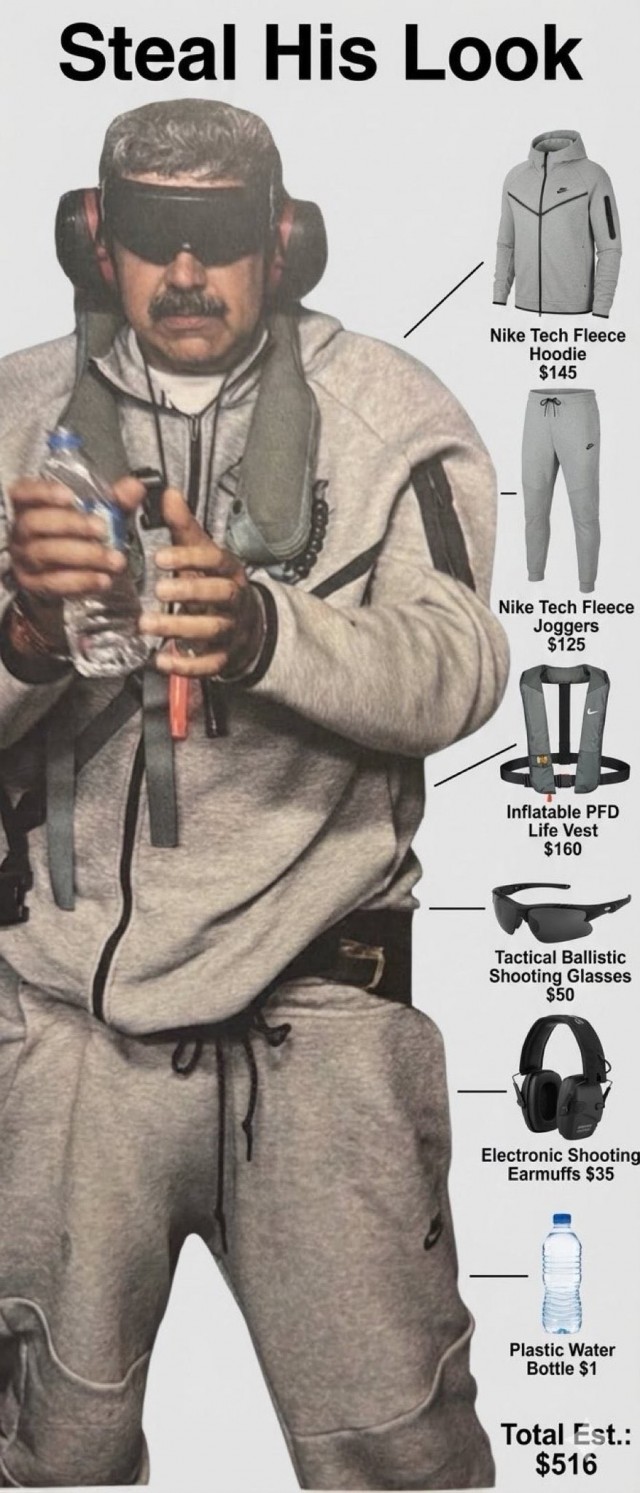 Сколько стоит модный прикид Мадуро