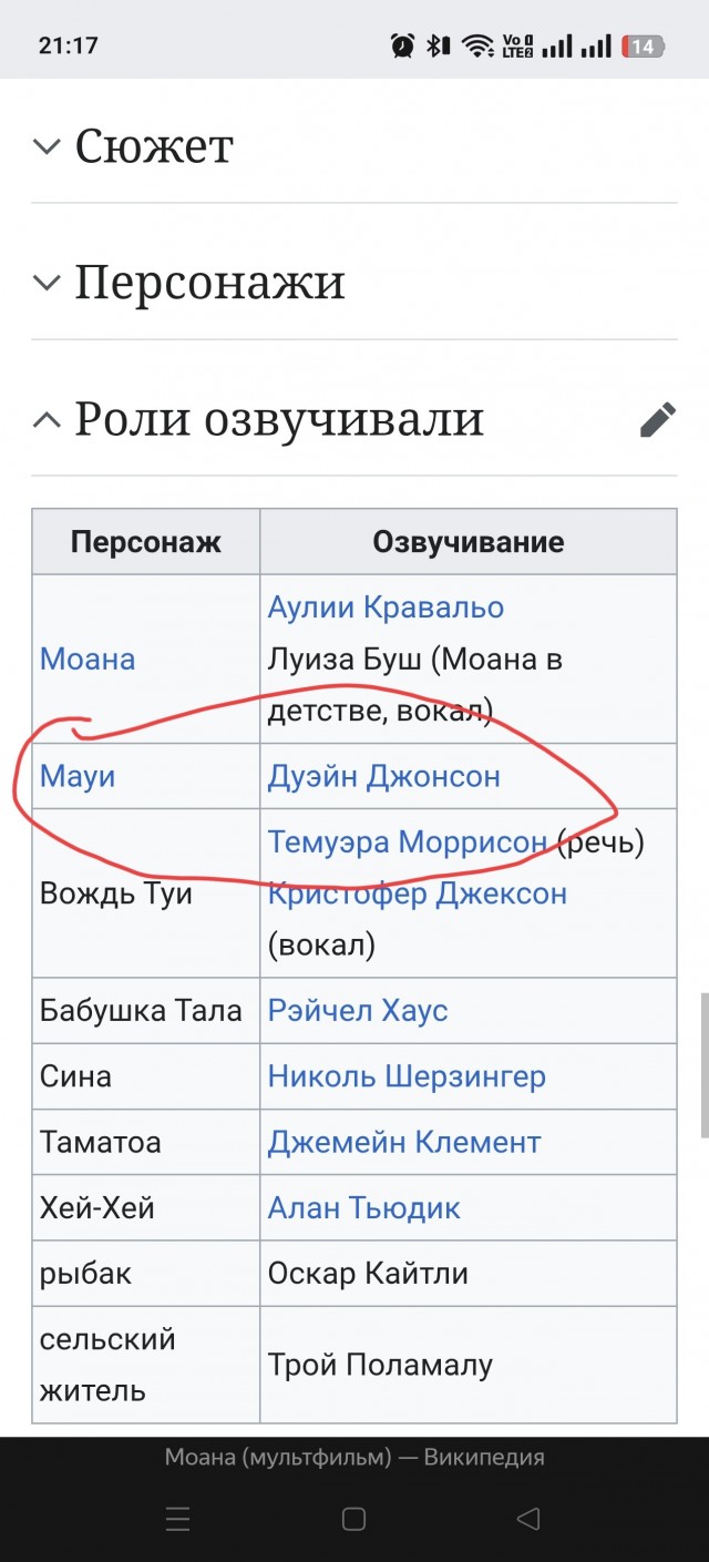 Вышел трейлер фильма «Моана» с Дуэйном «Скалой» Джонсом