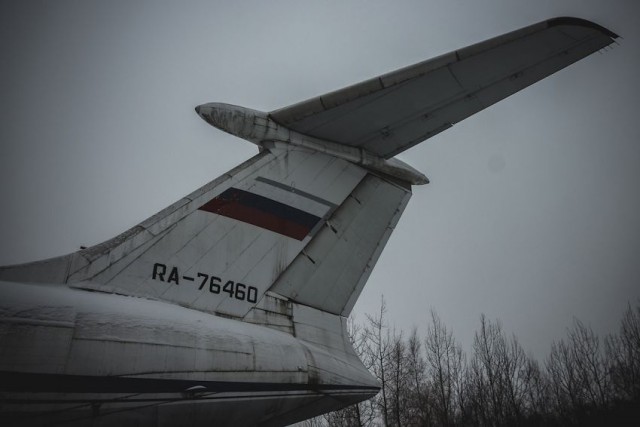 Внутри самолета Ил-76Т.