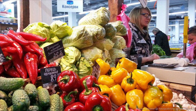 Цены на продукты в киевском супермаркете