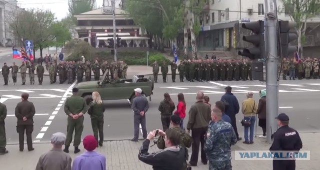 В Донецке прошла репетиция Парада Победы