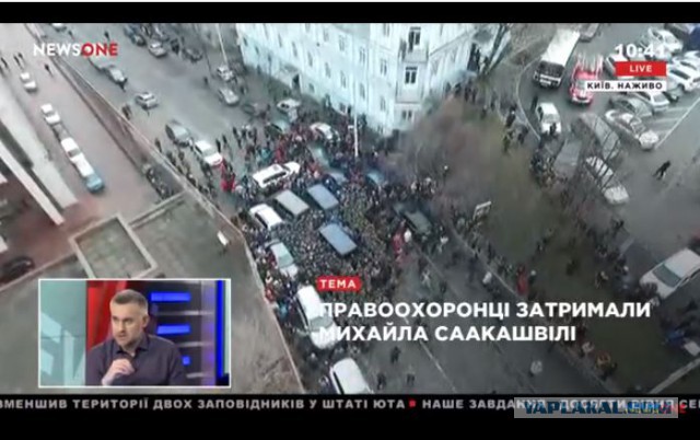 Саакашвилли угрожает прыгнуть с крыши