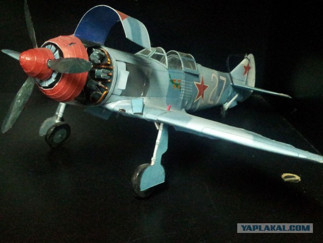Ла-5ФН. Модель самолета из бумаги