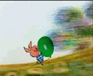 Пятачок с шариком картинка