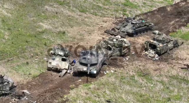 Видео уничтоженных Леопарда и Бредли