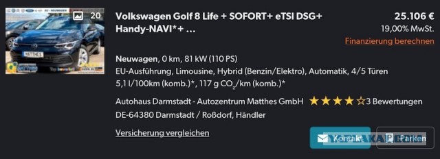Volkswagen останавливает производство электрокаров в Германии