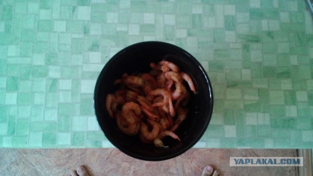 Жареный рис по тайски с креветками и грудкой