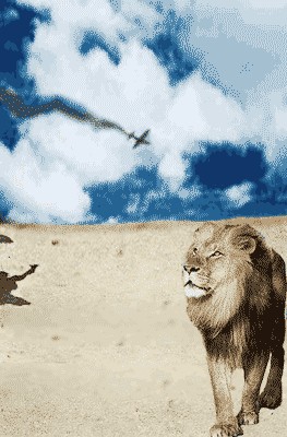 Фотожаба: грозный лев