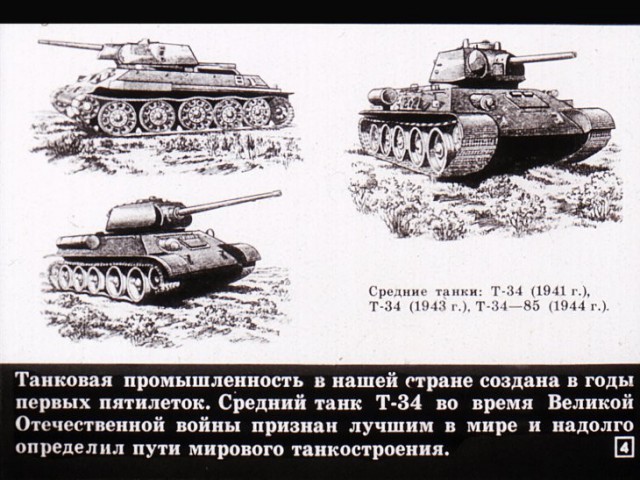 Борьба с танками и бронированными машинами иностранных армий. Диафильм