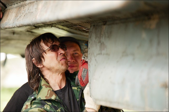 Восстановление Ил-14Т на Тушинском аэродроме