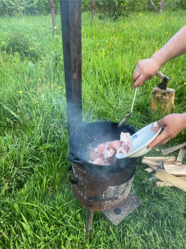 Рисовая каша со свининой