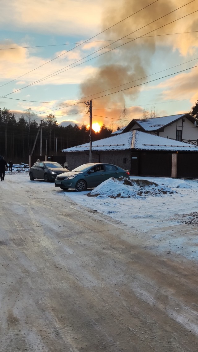 В Ленинградской области взорвался газопровод. Пламя видно из Петербурга