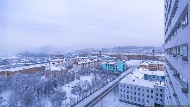Полярная ночь. Мурманск