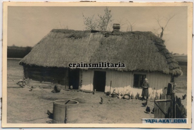 Крестьяне, деревенские  хаты. 1941-1942