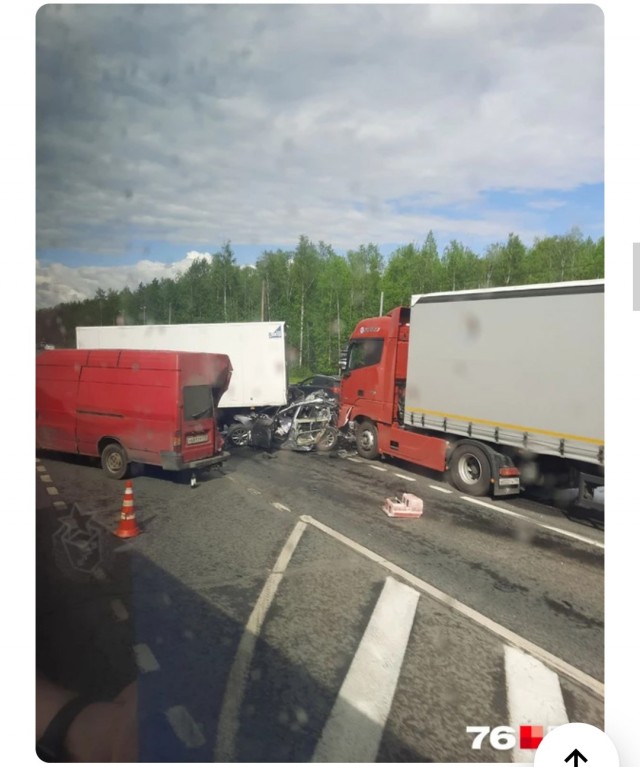 Массовая авария в Ярославской области