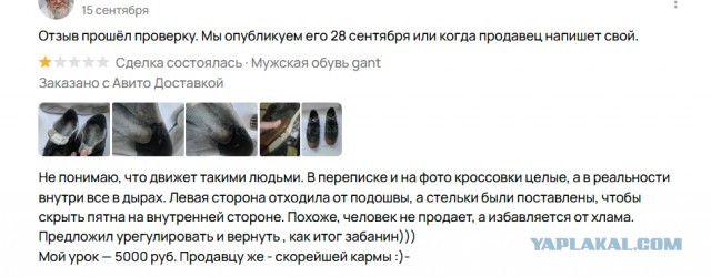 Авито: как угробить бизнес не привлекая внимания санитаров. Или выстрел себе в голову.