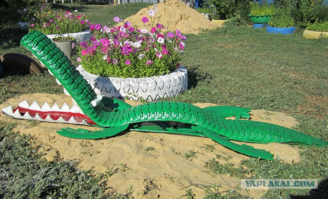 Скульптуры из покрышек, Талантливо