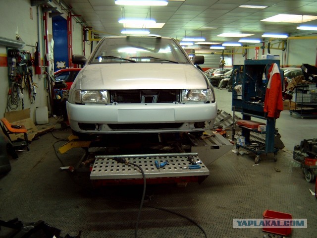 Ремонт автомобиля со сложным перекосом.