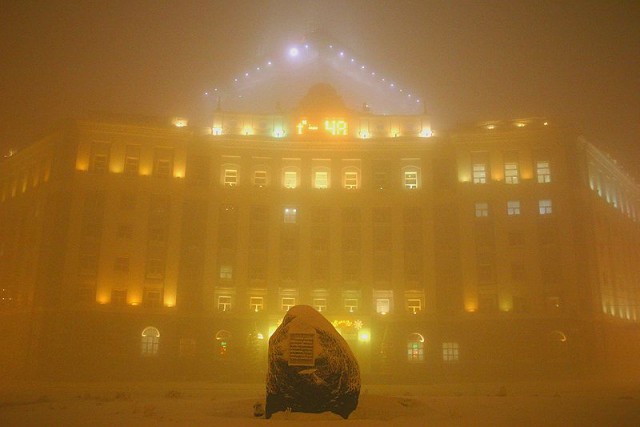 Норильск и Дудинка с высоты