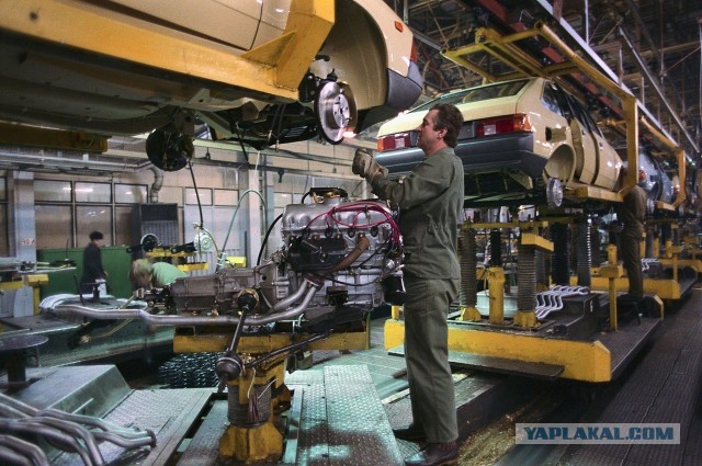 Принципиальная разница между технологией сборки автомобилей Opel Kadett и "Москвич"