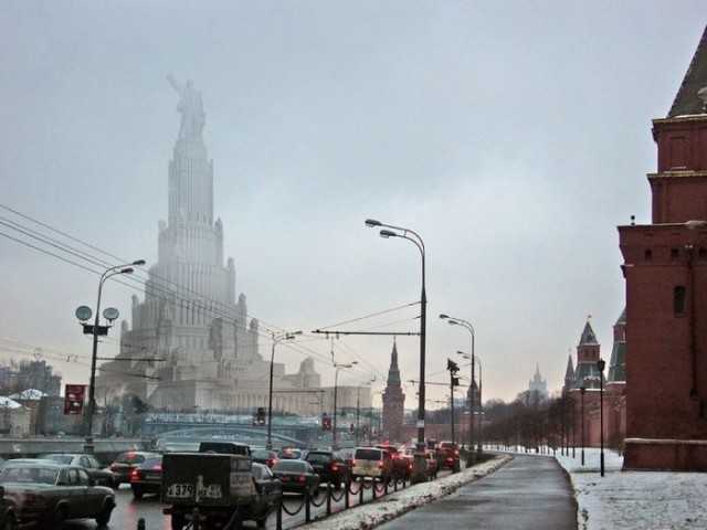 Шляюсь по Москве (мрачное утро).