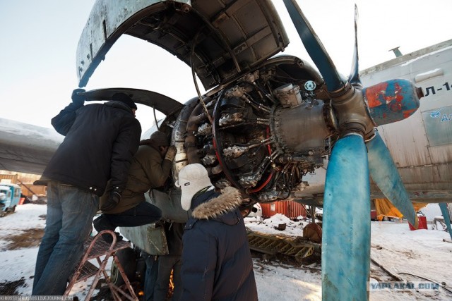 Восстановление Ил-14Т на Тушинском аэродроме