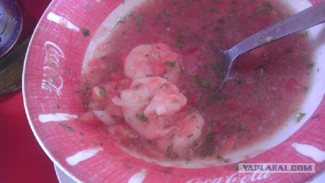 Коктейль из кильки с арбузом