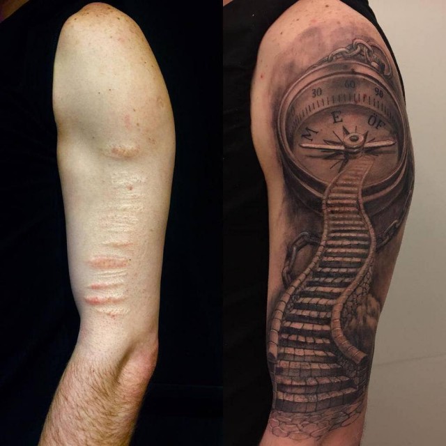 Татуировки, благодаря которым владельцы могут хвастаться шрамами, а не прятать их