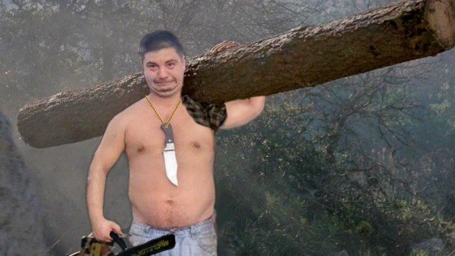 Фотожаба "Грозный пузан"