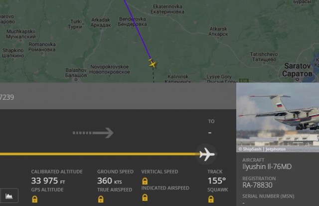 Ил-76 упал в Корочанском районе