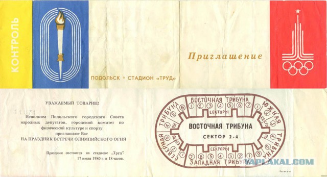 Почувствуй разницу. Олимпиада 1980 и 2014.