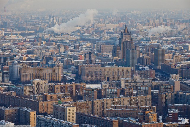 Москва с высоты птичьего полета
