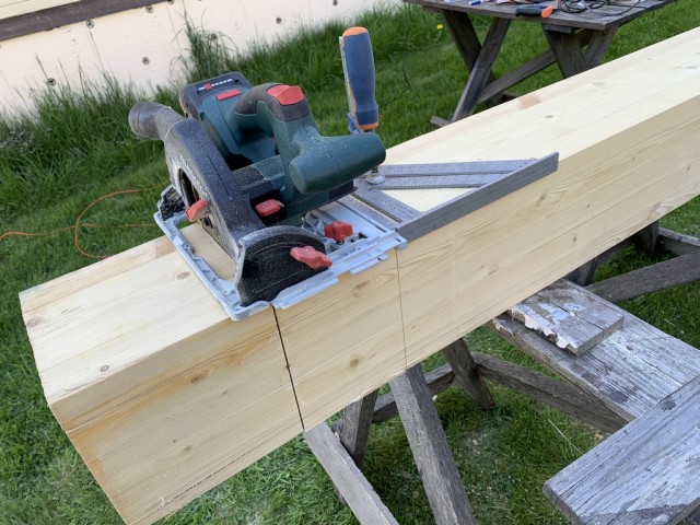 Навес для авто из бруса своими руками