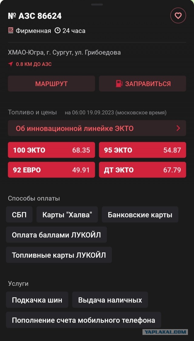 Цены на топливо в нефтедобывающей стране