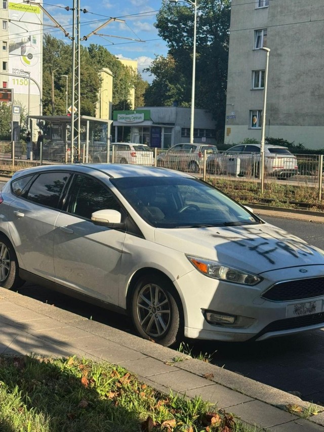 В Польше неизвестный снял с машины номера с украинскими номерами