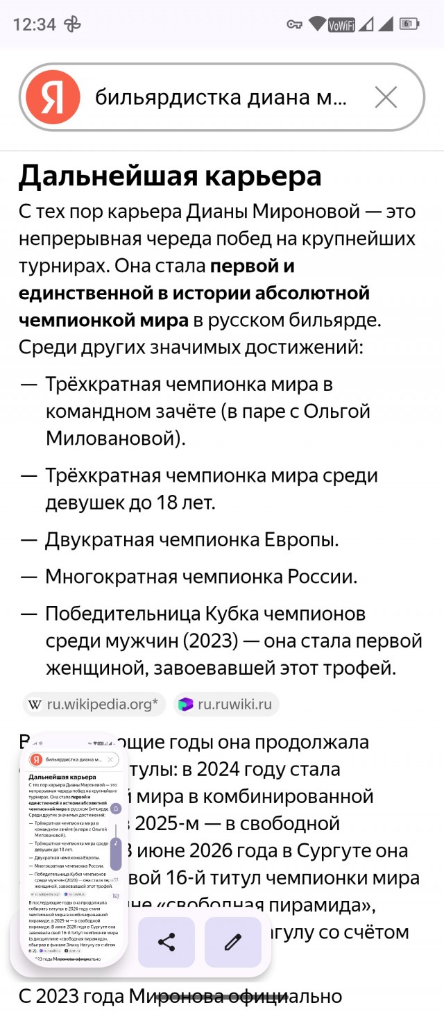 Нормальный у неё абриколь