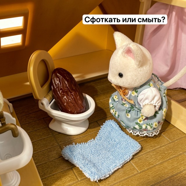 Вот сходишь в туалет в гостях