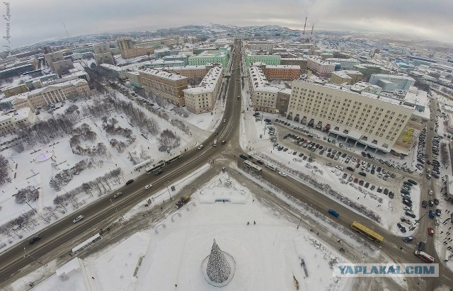 Полярная ночь в Мурманске