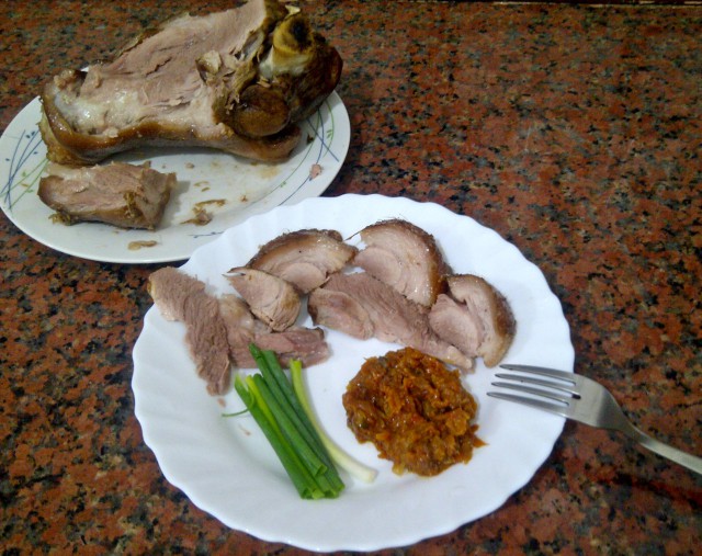 Рулька по-японски