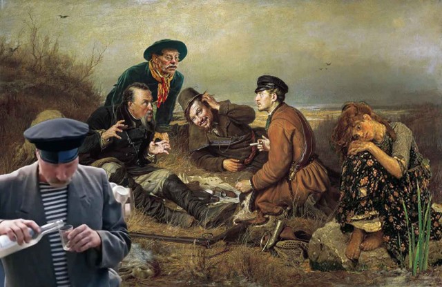 Фотожаба: Три соседа на привале