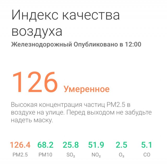 Немного о качестве воздуха в Новосибирске