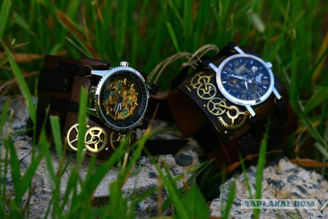 Steampunk'овск часы ручной работы.