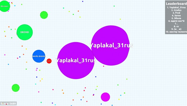 Симулятор жизни: agar.io