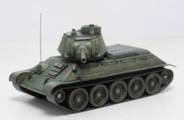 Сборка модели Т-34-76 обр. 1943 г. 1:100