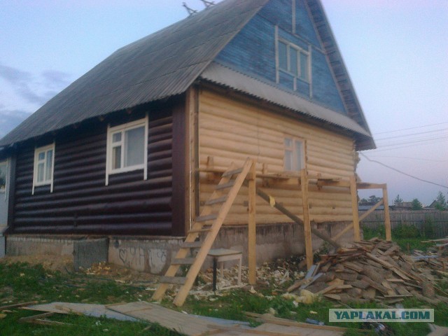 Утепление альтернативное, шлифовка и покраска б.у домов.