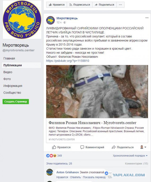 Опубликованы документы пилота сбитого Су-25