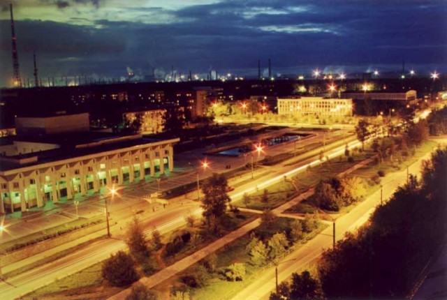 Россия ночью