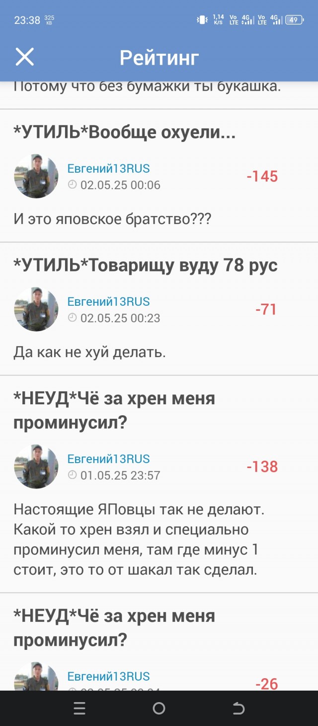 Неуд и неформат
