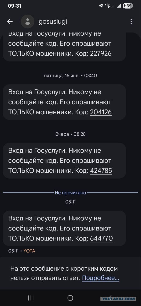 Взлом Госуслуг?